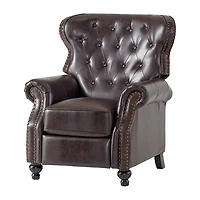 Walder Tufted Roll-Arm Recliner