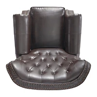 Walder Tufted Roll-Arm Recliner