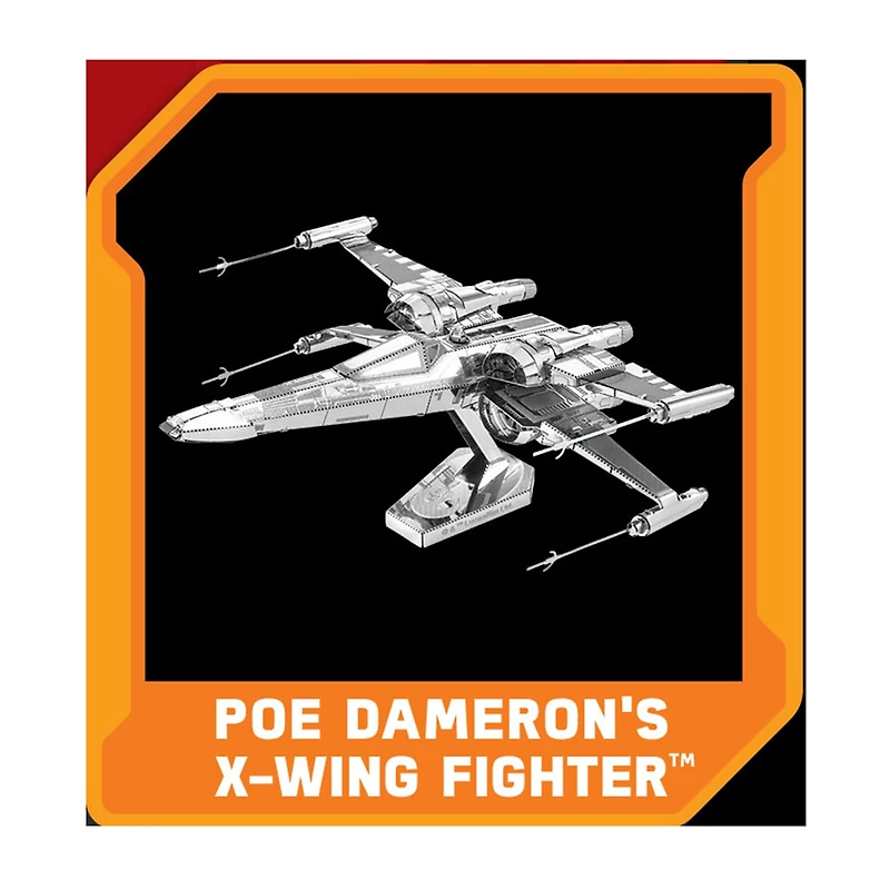 Fascinations Metal Earth 3D Laser Cut Model - StarWars Episode 7 Poe Dameron's X-Wing Fighter