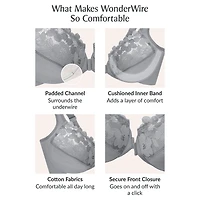 Glamorise Front-Close Cotton Wonderwire- 1241