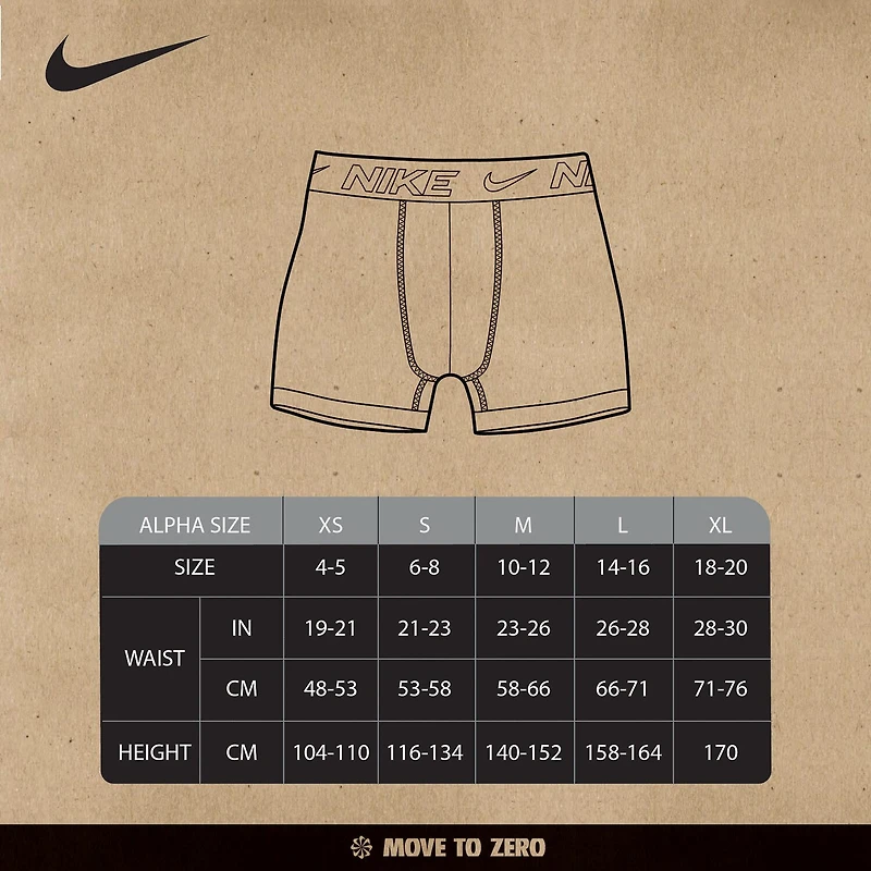 Nike Little & Big Kid Boys 3 Pack Boxer Briefs 9n0845-W1w