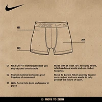 Nike Little & Big Kid Boys 3 Pack Boxer Briefs 9n0845-W1w