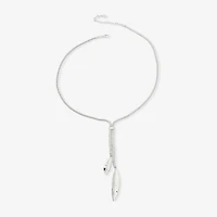 Worthington Silver Tone Bolo Womens 22 Inch Y Necklace
