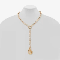 Worthington Gold Tone Womens 22 Inch Y Necklace