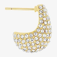 Sparkle Allure Womens Crystal 14K Gold Over Brass Drop Earrings