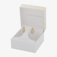 Sparkle Allure Womens Crystal 14K Gold Over Brass Drop Earrings