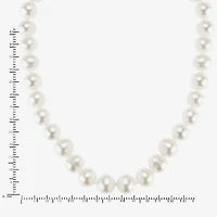 Womens White 10K Gold 18 Inch Strand Necklace