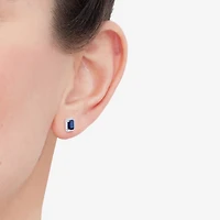 3/8 CT. T.W. Lab Created Blue Sapphire 10K Gold 10.1mm Stud Earrings