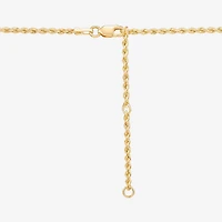 Sideways Womens 10K Gold Cross 18 Inch Pendant Necklace