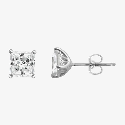 DiamonArt® 1 CT. T.W. Cubic Zirconia Sterling Silver Stud Earrings