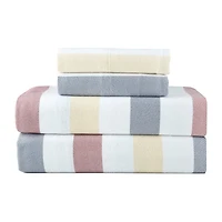 Pointehaven Cotton Brushed 180 Gsm Printed Flannel Sheet Set