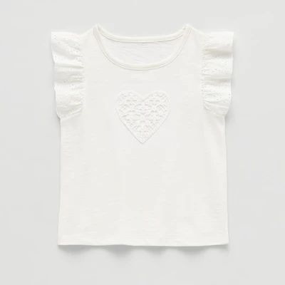 Okie Dokie Toddler & Little Girls Round Neck Sleeveless T-Shirt