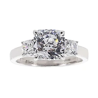 100 Facets by DiamonArt® Sterling Silver Cubic Zirconia Bridal Set