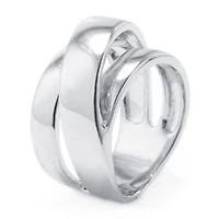 Sparkle Allure Womens 7.5MM Pure Silver Over Brass Band