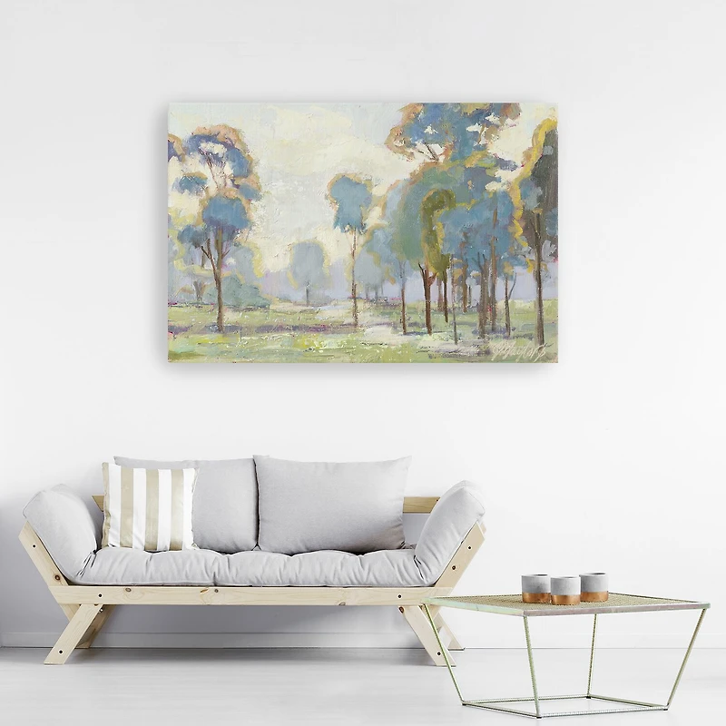 Lumaprints Blue Trees In Landscape Giclee Canvas Art