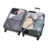Dukap Intely 32 Inch Hardside Expandable Lightweight Checked Spinner Luggage