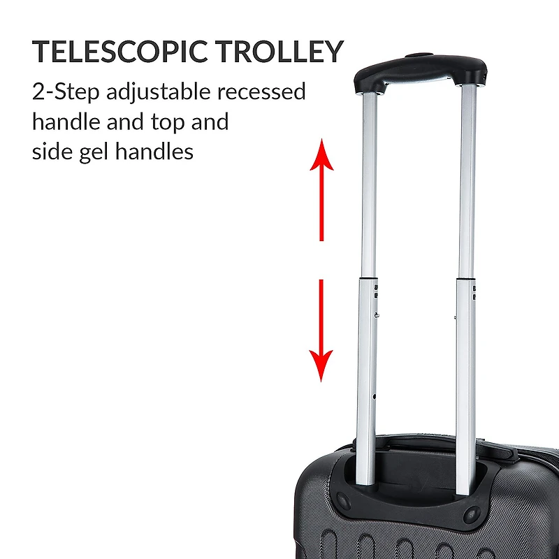 Dukap Intely 32 Inch Hardside Expandable Lightweight Checked Spinner Luggage