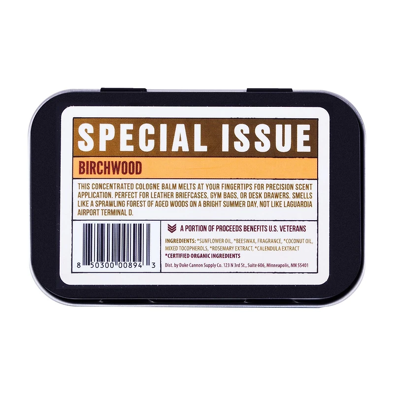 Duke Cannon Solid Cologne - Bourbon Mens Bar soap