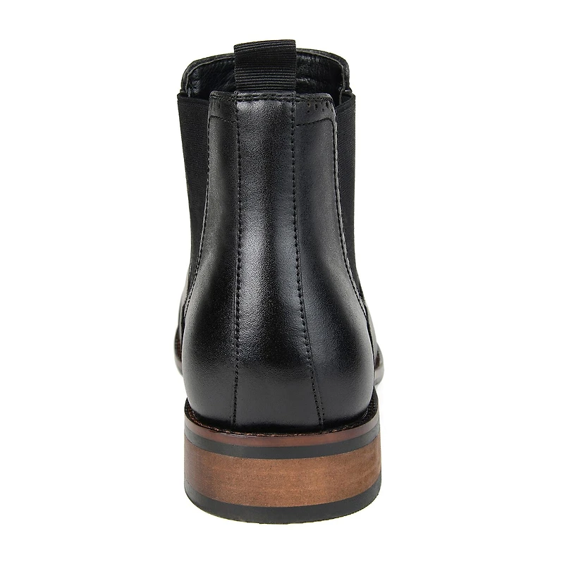 Vance Co Mens Garrett Block Heel Chelsea Boots