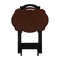 Prevost 4-pc. TV Tray Tables with Stand