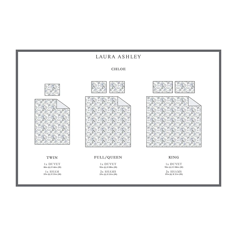 Laura Ashley Chloe Midweight Reversible Comforter Set