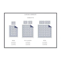 Laura Ashley Charlotte Floral Reversible Duvet Cover Set