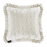 Queen Street La Grande Ivory Square Throw Pillow