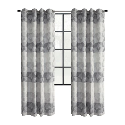 Habitat Jackson Grommet Top Light-Filtering Single Curtain Panel