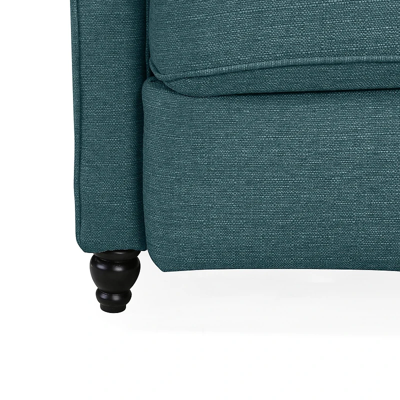 ProLounger Keaton Transitional Roll-Arm Push Back Recliner Linen