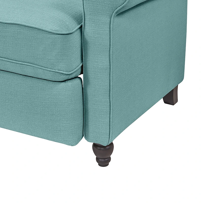 ProLounger Keaton Transitional Roll-Arm Push Back Recliner in Linen