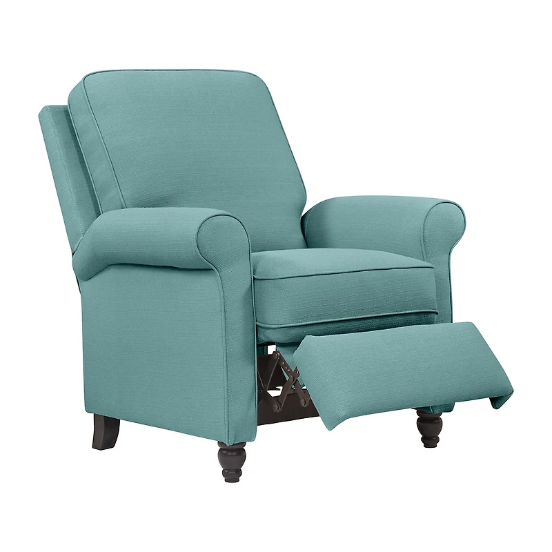 ProLounger Keaton Transitional Roll-Arm Push Back Recliner in Linen