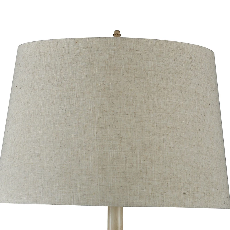 Stylecraft Bourgault Antique Beige Farmhouse Floor Lamp