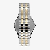 Timex® Mens Two-Tone Expansion Bracelet Watch