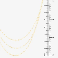 Gold Addiction Womens 14K Gold 17 Inch Link Necklace
