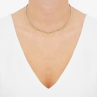 Girls 14K Gold 13 Inch Cuban Chain Necklace