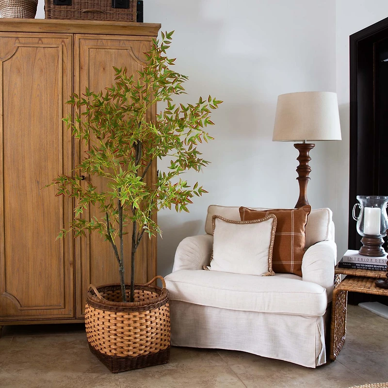 Nearly Natural 6' Green Nandina Indoor Artificial Tree