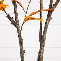Nearly Natural 6' Orange Oak Indoor Artificial Tree