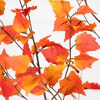 Nearly Natural 4' Orange Autumn Birch Indoor Artificial Tree