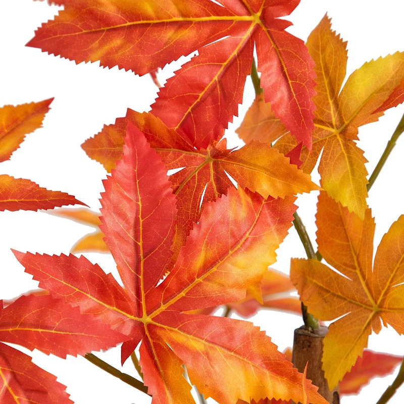 Nearly Natural 3' Autumn Deluxe Maple Indoor Artificial Tree