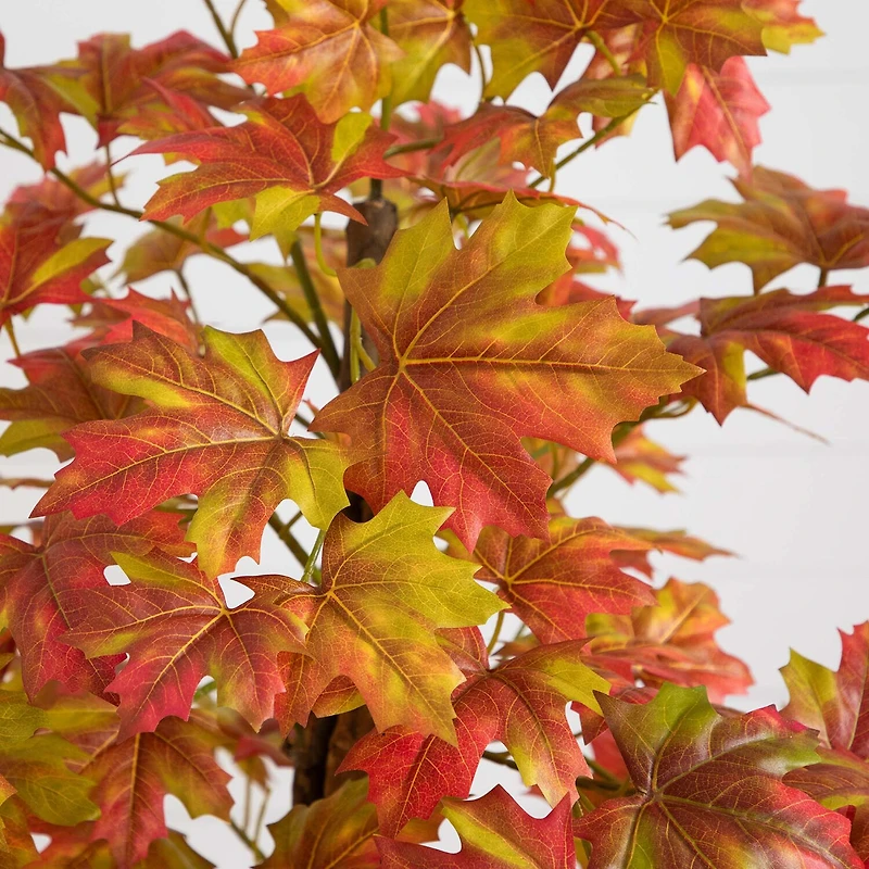 Nearly Natural 4' Autumn Deluxe Maple Indoor Artificial Tree