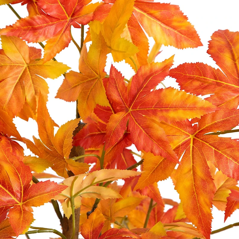 Nearly Natural 6' Autumn Deluxe Maple Indoor Artificial Tree