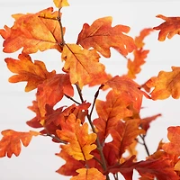 Nearly Natural 4' Orange Autumn Oak Indoor Artificial Tree