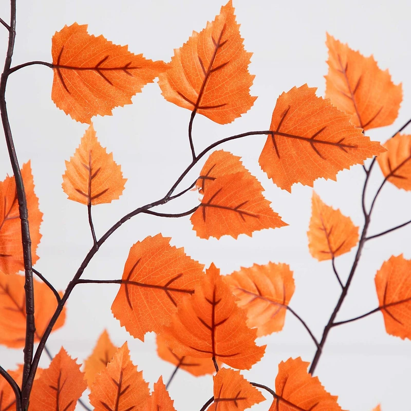 Nearly Natural 5'  Autumn Paper Birch Indoor Artificial Tree
