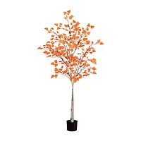 Nearly Natural 6'  Autumn Paper Birch Indoor Artificial Tree