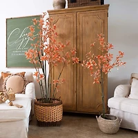 Nearly Natural 4.5' Orange Pieris Indoor Artificial Tree