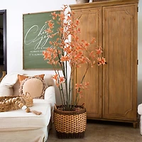 Nearly Natural 6' Orange Pieris Indoor Artificial Tree