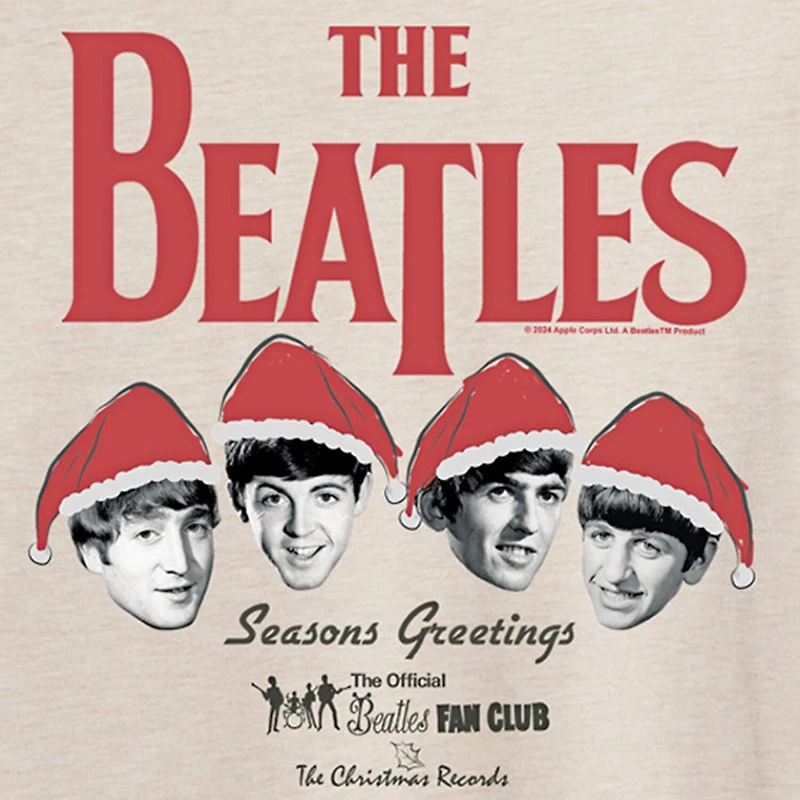 Womens Juniors Crew Neck Short Sleeve Regular Fit The Beatles Graphic T-Shirt