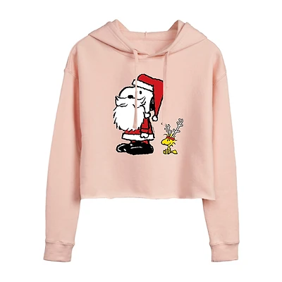 Womens Juniors Long Sleeve Peanuts Hoodie