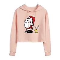 Womens Juniors Long Sleeve Peanuts Hoodie