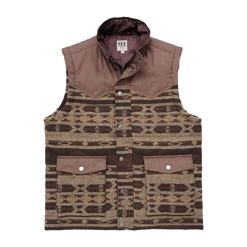 Ely Cattleman Aztec Mens Lightweight Puffer Vest